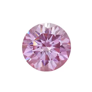 Full Color White Black Pink Moissanite Gems Stone Excellent Cut VVS D EF Clarity 1ct 2ct 3ct Loose Moissanite with Certificate