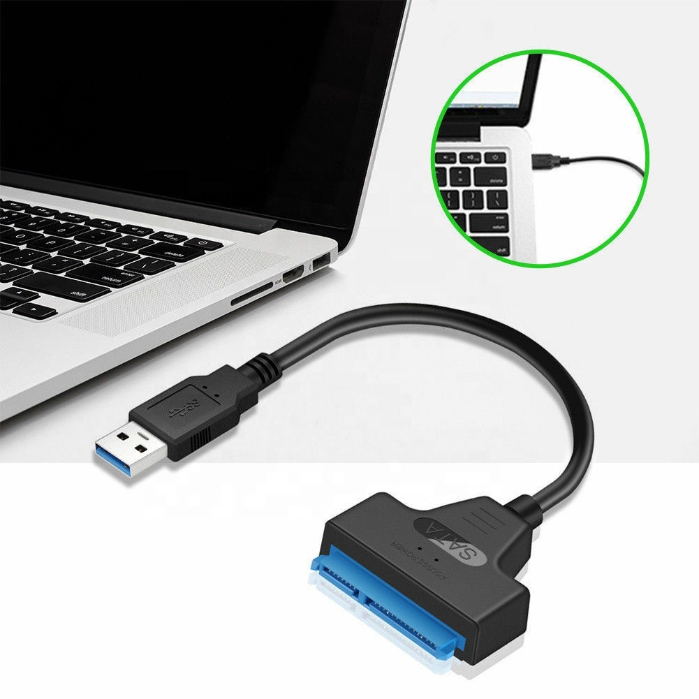 Doonjiey USB 3.0 to SATA III 22Pin Adapter Cable Reader for 2.5" External HDD SSD