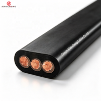 Kabel Daya Datar JHSB Berisolasi EPR dengan Selubung Kloroprena 450/750V untuk Penggunaan Motor Submersible