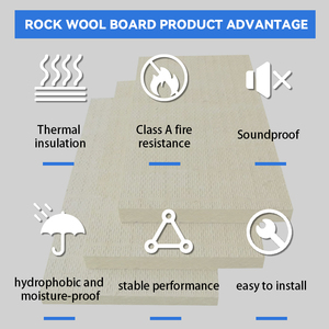 <b>Waterproof</b> Rock Wool Insulation Board with Aluminum Foil Soundproof Acoustic Mineral Wool Slab for Roof & Wall - Product Image 4