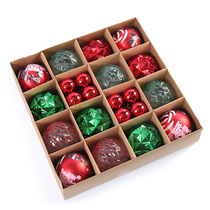 2026 Factory New Design Colorful 8cm+4cm Ornament Ball Set PS+PET 9 Piece in a <b>Box</b> <b>Christmas</b> Decoration Ball Set - Product Image 6