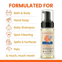 Savon Mousse pour Enfants en Gros Gel Douche Naturel Biologique Shampoing Corporel Doux Lavage de Corps pour Bebe Liquide