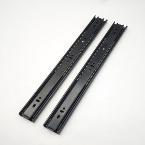 三节加厚键盘球导轨冷轧钢缓冲阻尼抽屉滑轨家具滑轨 - Product Image 4