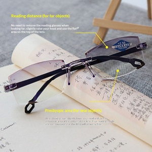 <span class=keywords><strong>Gafas</strong></span> de <span class=keywords><strong>Presbicia</strong></span> sin Montura con Zoom Inteligente y Protección Anti-Luz Azul, Estilo Punk de Doble Luz para Mujer - Product Image 6
