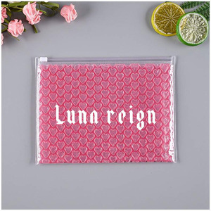 Biểu tượng tùy chỉnh mỹ phẩm bong bóng Zip khóa Túi PVC nhựa Ziplock trái tim bong bóng Stand-Up bong bóng bưu phẩm Pouch - Product Image 2