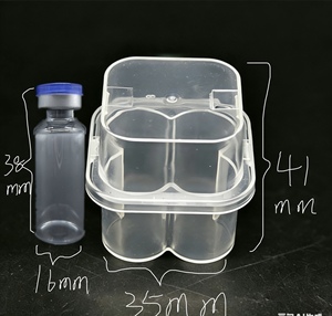 3ml 2 Vial <b>Boxes</b> 4 Transparent PP <b>Plastic</b> Rectangular <b>Boxes</b> 6 10 24 Vial <b>Boxes</b> for Freeze-Dried Powder Peptides Model Hs101 - Product Image 3