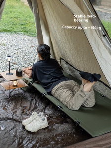 Outdoor Ultralight Aluminum Alloy Folding <b>Camping</b> <b>Cot</b> Portable <b>Bed</b> for Office Nap Hospital Escort Travel - Product Image 3
