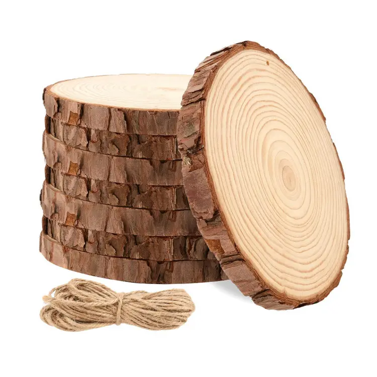 Customization Wood Centerpieces For Table Natural Wooden Slices For Craft Diy Drawing