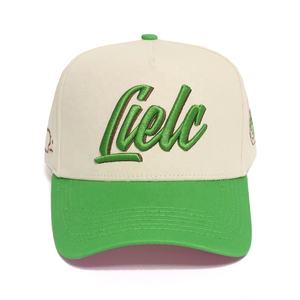 流行时尚双色高级帽子来样定做街装嘻哈5面板品牌Gorras 3D刺绣女士棒球帽 - Product Image 2