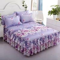 Drap-housse imprimé lettres café tendance avec taies d'oreiller 3 pièces, protège-matelas taille double et king size