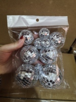 Décorations de gâteau boule disco, ensemble de décoration de gâteau sur le thème des boules de Noël disco avec des boules miroir, fournitures pour fête d'anniversaire