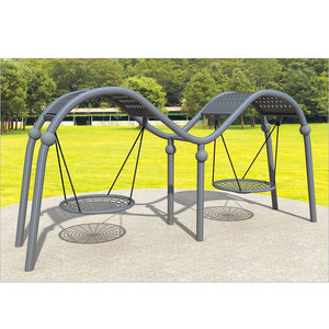 Carré de balançoire en bois pour enfants, terrain de jeux d'extérieur CE certifié CE, siège de balançoire lune pour enfants écoliers - Product Image 4