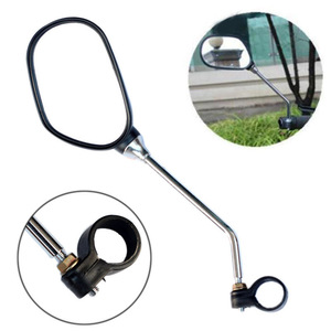 Antuke Espejo retrovisor para bicicleta, soporte ajustable para manillar de aleación de aluminio para bicicletas de montaña, color negro, talla única - Product Image 5