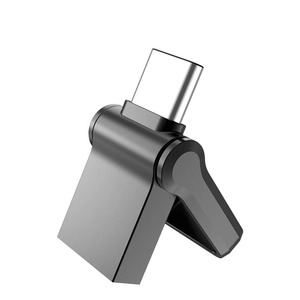 Nouveau pivotant métal <span class=keywords><strong>Mini</strong></span> 2 en 1 type-c <span class=keywords><strong>USB</strong></span> 2.0/3.0 téléphone portable clé <span class=keywords><strong>USB</strong></span> Type c double usage métal cadeau d'affaires 1 to/2 to U disque - Product Image 5