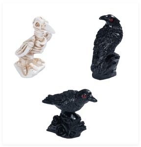 Figura Decorativa de <span class=keywords><strong>Cuervo</strong></span> Pequeño en 3D, Juguete de Resina, Artesanía, Decoración para Halloween, Fiestas Religiosas y Eventos - Product Image 5