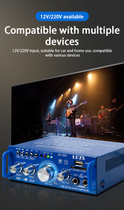 AV-263BT 2.0 Kênh 120W Hifi <span class=keywords><strong>Mini</strong></span> Bt Không Dây Nhà & Xe Khuếch Đại 110V/220V 12V MP3 Máy Nghe Nhạc <span class=keywords><strong>Receiver</strong></span> - Product Image 2