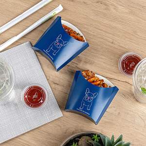 Prix d'usine en gros : Gobelets en papier pour frites, Boîtes à sandwich, Boîtes à popcorn et Boîtes à gaufres en papier kraft pour la restauration à emporter et la pâtisserie - Product Image 2