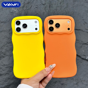Funda de Silicona VAWI V-S06 con Diseño Original de Ondas, Color Sólido, para iPhone 16 17 Pro Max - Product Image 2