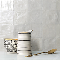 Nouvelle salle de bain douche cuisine dosseret haut brillant émaillé blanc petit 100x100mm métro 4x4 carré à la main carreaux de mur en céramique