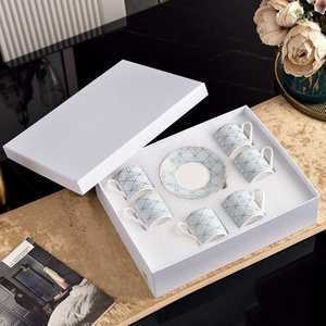 Tazas de Café Concentrado con Líneas Simples, Tazas de Té de Cerámica con Escamas de Pescado, Regalos Empresariales, Tazas de Cerámica - Product Image 1