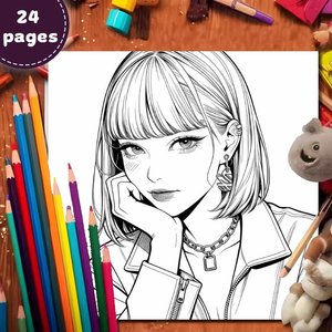 Offre Spéciale : Cahier de coloriage K-Pop personnalisé avec impression de logo pour enfants – Fournitures scolaires éducatives - Product Image 3