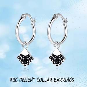 S925 plata esterlina esmalte RBG disidencia collar gota aro pendientes para mujer - Product Image 6