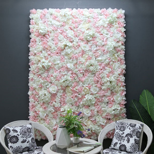 Di alta qualità di seta artificiale rosa fiori pannelli da parete rosso bianco verde blu sfondo per natale e matrimonio fase decorazione - Product Image 5