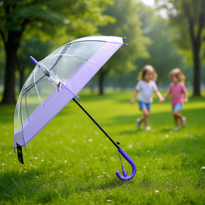 ร่มอัตโนมัติ Eb Clear ขนาด 105 ซม. สำหรับเด็ก พร้อมด้ามจับแบบตะขอและโครงร่ม 8K ป้องกันฝนกลางแจ้ง ร่มของขวัญ - Product Image 2