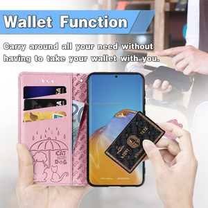 3D Cat Sublimation Leather Wallet Kids <strong>Gold</strong> <strong>Phone</strong> Cases With Card Holder for Samsung S24 Ultra Mobile <strong>Phone</strong> Back Cover - Product Image 4