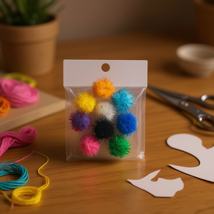 ILAN Bolita Pompom 1,5 cm Couleurs Assorties 60 Pièces pour Décorations et Artisanat - Product Image 3