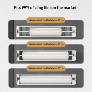 Découpeur magnétique de film alimentaire pour réfrigérateur, boîte de découpe de film plastique pour cuisine domestique, distributeur de film alimentaire sans déchirure - Product Image 5