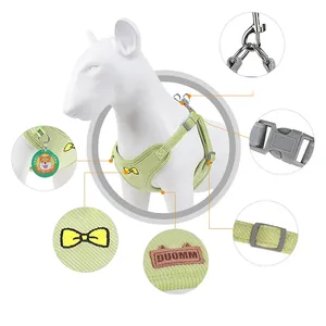 Pet Dog Khai Thác Phản Quang Có Thể Điều Chỉnh Thoáng Khí Vest Khai Thác Ngực Dây Đeo Cho Chó Mèo Cổ Áo Chó Accessoires - Product Image 4