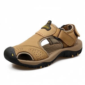 Nouvelles <span class=keywords><strong>sandales</strong></span> d'été pour <span class=keywords><strong>hommes</strong></span> en <span class=keywords><strong>cuir</strong></span> véritable haut de gamme, à bout fermé, pour la randonnée et le sport, en promotion - Product Image 2
