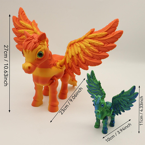 Juguetes de Caballo Impresos en 3D, Animales Realistas Impresos en 3D para Niños, Figuras Articuladas y Flexibles, Juguetes Antiestrés para Regalos de Fiesta de Pascua - Product Image 6