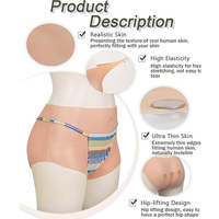 Pantalon en silicone avec coussinets fessiers épaissis, faux vagin pour transgenres et travestis, pantalon prothétique rehausseur de hanches MTF