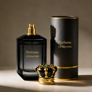 Flacon de parfum <span class=keywords><strong>carré</strong></span> à prix bas et faible MOQ, 100 ml, 50 ml, <span class=keywords><strong>dégradé</strong></span> noir/marron, flacon pulvérisateur de parfum avec boîte et bouchon, fond épais - Product Image 1