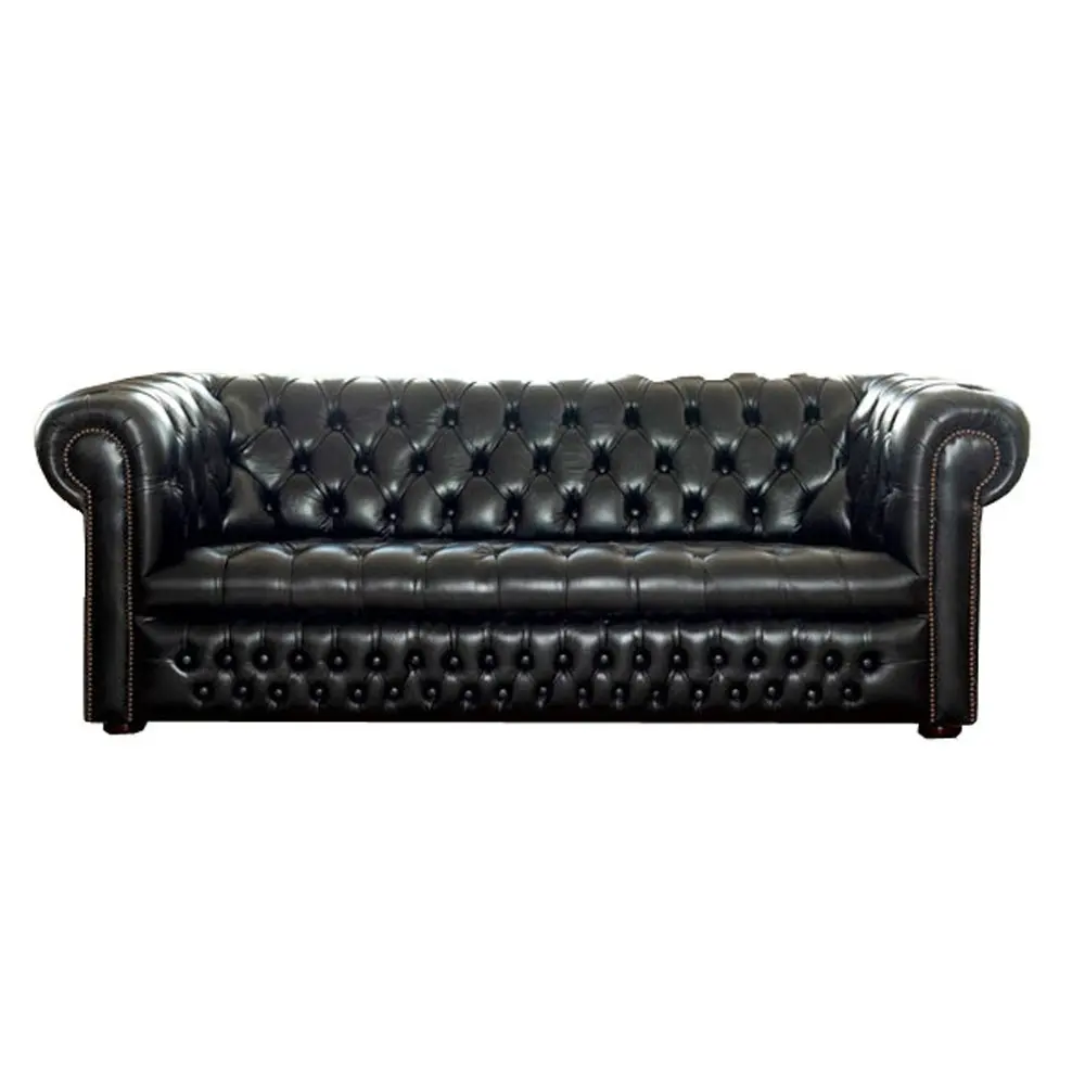 Современная мебель для гостиной диван наборы по индивидуальному заказу 2-местный диван в стиле Честерфилд комплект роскошные кнопка Пуск кожаный диван с деревянным каркасом