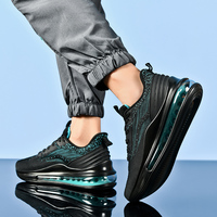 Chaussures de course Flyknits pour hommes, chaussures décontractées en PU, légères et respirantes, chaussures de jogging durables et confortables