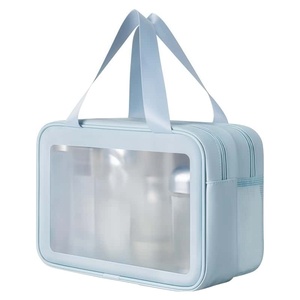 Set di Borse Cosmetiche Personalizzate in PVC, Pochette Trasparente per Trucchi, Organizer da Viaggio Impermeabile per Articoli da Toeletta per Donne - Product Image 5