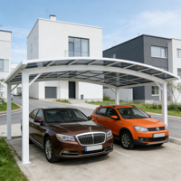 Cocheras Personalizadas con Estructura de Aluminio Impermeable para Diferentes Necesidades
