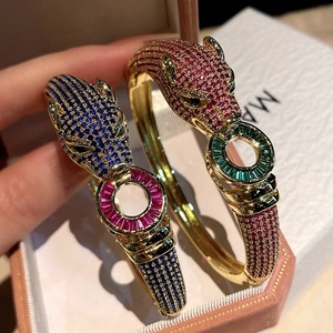 <span class=keywords><strong>Pulsera</strong></span> <span class=keywords><strong>de</strong></span> Zirconia con Baño <span class=keywords><strong>de</strong></span> Oro 18K y Diamantes, Estilo Leopardo, Novedad Transfronteriza, para Mujer, Superventas, Retro y <span class=keywords><strong>de</strong></span> Moda - Product Image 5