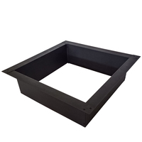 Foyer extérieur sans fumée de 36 pouces en acier robuste pour jardin et patio – Bricolage facile