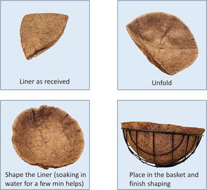 Wholesale Coco Coir Natural Color Country Style Eco-Friendly <strong>Hanging</strong> <strong>Basket</strong> 14 Inch Pack 2 <strong>Chain</strong> Included Indoor Outdoor Plant - Product Image 3