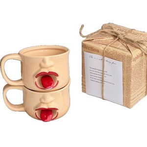 <b>Ceramic</b> Mug Tongue-Out 201-300ml Funny <b>Cup</b> For Coffee Tea Gift - Product Image 3