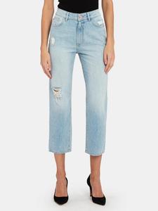 Mode Bonne Qualité Taille Haute Droite En Détresse Culture Jeans - Product Image 4