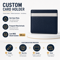 Tarjetero Ejecutivo de Cuero de Dos Tonos, Diseño Ultra Delgado para Profesionales, con Protección RFID Opcional y Servicio de Logotipo Personalizado