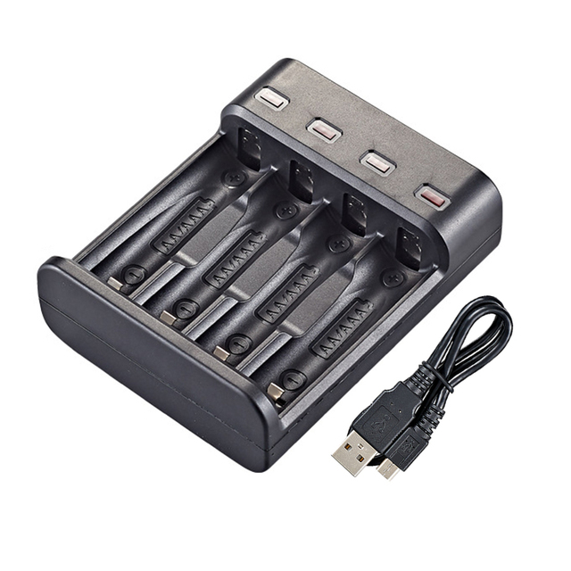 Hot Selling 4 Slots 1.2V Battery Charger NIMH NiCD Batteries Certification CE FCC