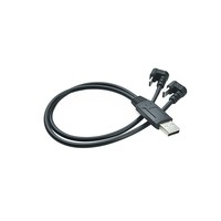 Cable de Transferencia de Datos USB Macho a Micro 5 Pines Macho + Tipo-C Macho en Forma de Y de 30CM, con Blindaje Trenzado, Carga Rápida de 3A, para Impresora