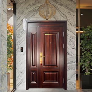 Custom-Made <span class=keywords><strong>porte</strong></span> antifurto in ferro battuto contemporaneo per ville magazzini appartamenti-sicurezza esterna di origine cina - Product Image 3