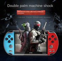Console de jeu vidéo portable mini rechargeable en plastique ABS X20D avec double joystick 4,3 pouces, style rétro classique pour TV et arcade
